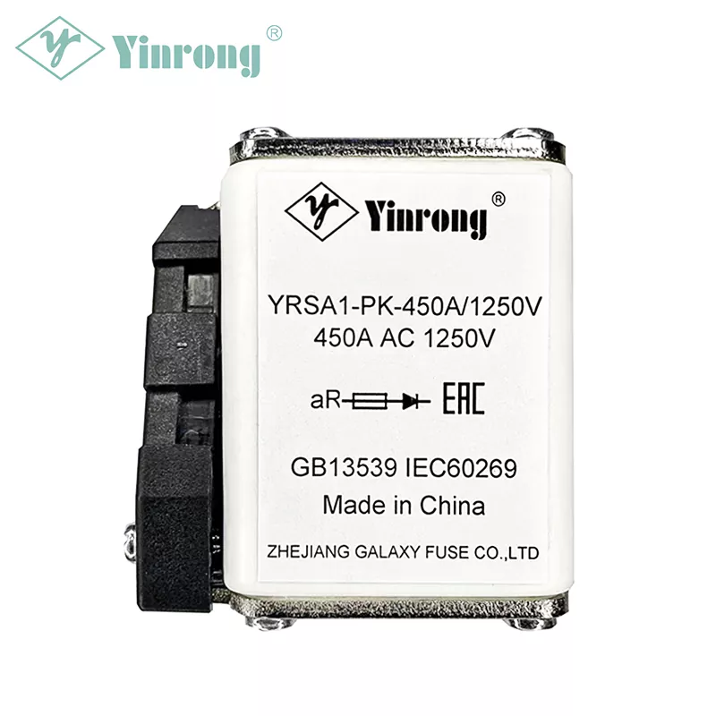 1250VAC 450A Square Body သည် အလွန်မြန်သော aR Fuse ဖြစ်သည်။