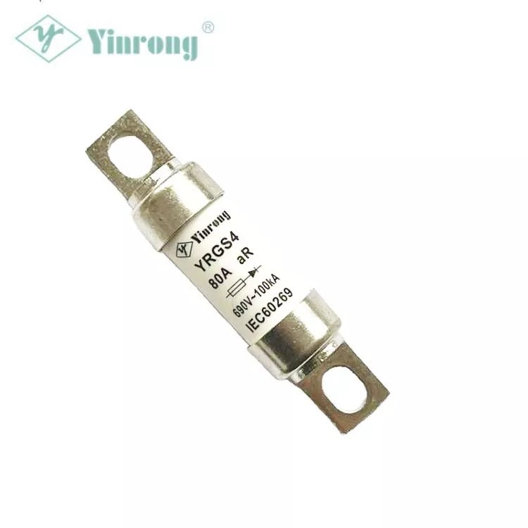 690VAC 100A Bolt ချိတ်ဆက်ထားသော မြန်နှုန်းမြင့် Fuse